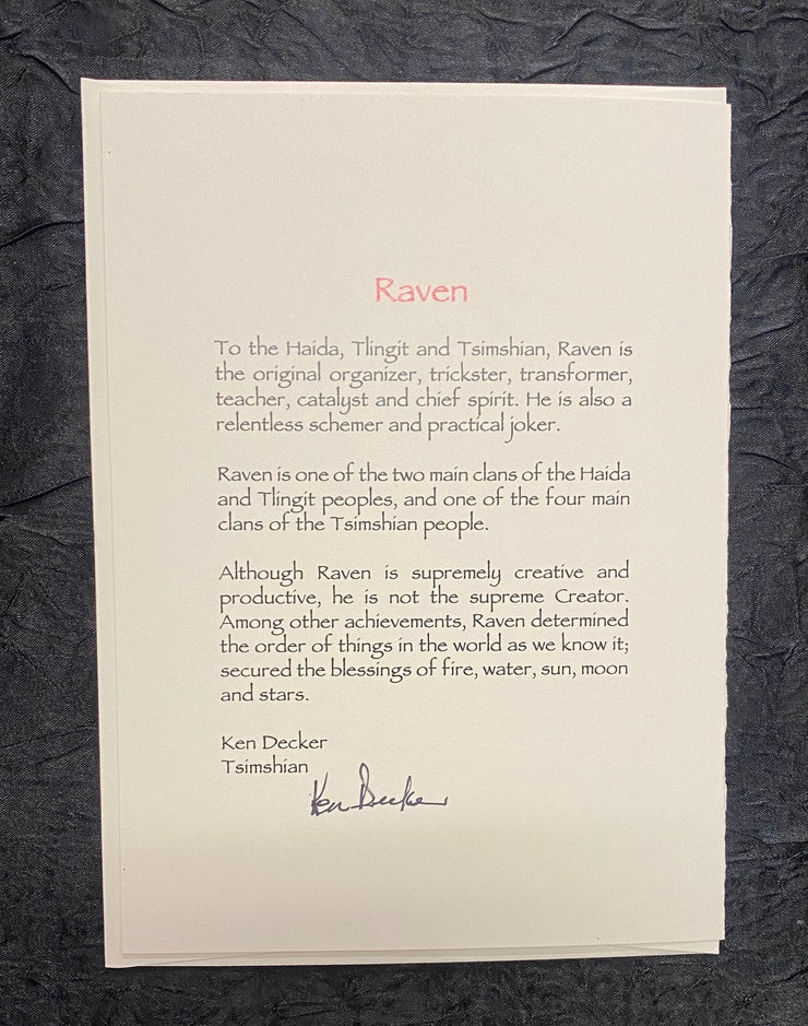 Raven Art Card