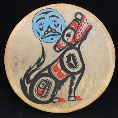 12" Howling Wolf Drum