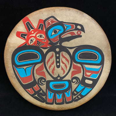 10" Raven with Sun Drum