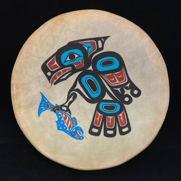10" Eagle with Salmon Drum