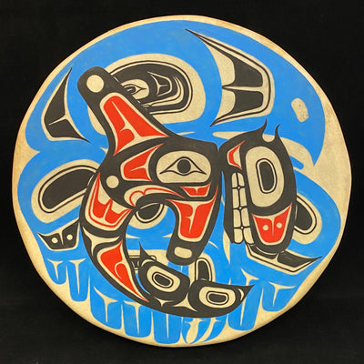 12" Killer Whale over Eagle Drum