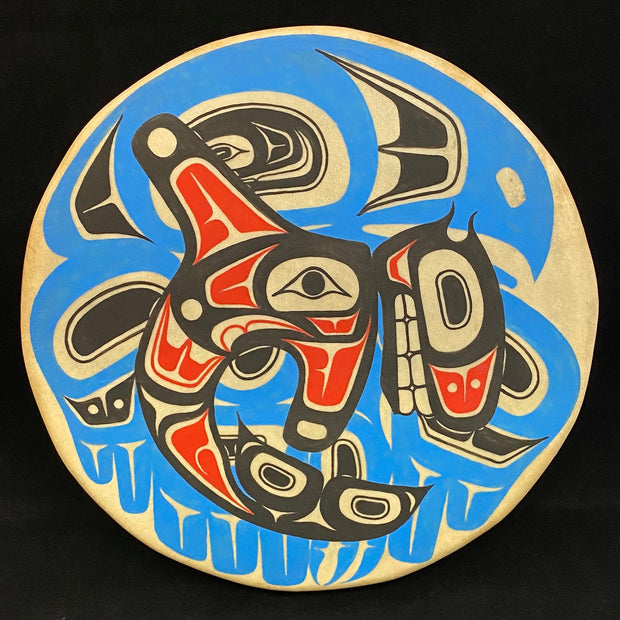 12" Killer Whale over Eagle Drum