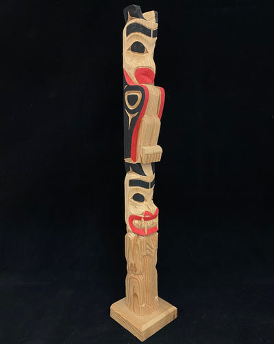 Eagle/Bear Totem Pole by Norman Natkong Jr.