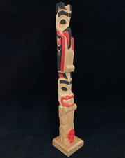 Raven/Beaver Totem Pole by Norman Natkong Jr.