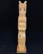 Ealge/Frog Totem Pole by Norman Natkong Jr.
