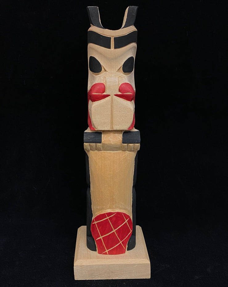 Beaver Totem Pole by Norman Natkong Jr. (Yellow Cedar)