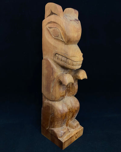 Wolf Totem Pole by Woody Anderson