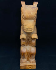 Wolf Totem Pole by Woody Anderson