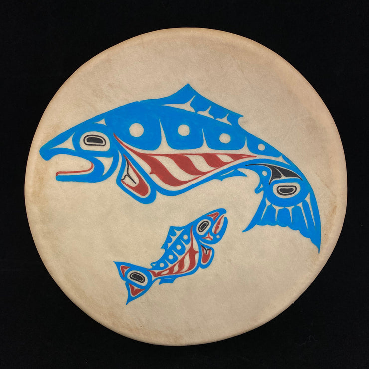 8" Blue Salmon Drum