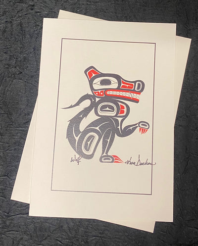 Wolf Art Card